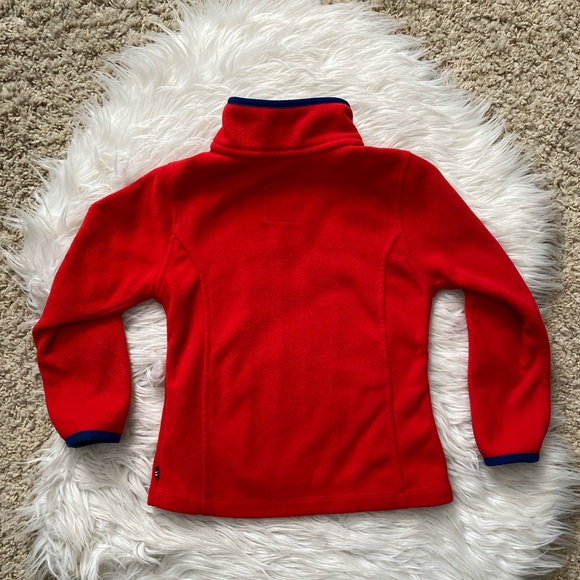 {Nautica} Fleece Zip-Up Jacket in Red & Navy - Girls' 4 - Picture 5 of 5